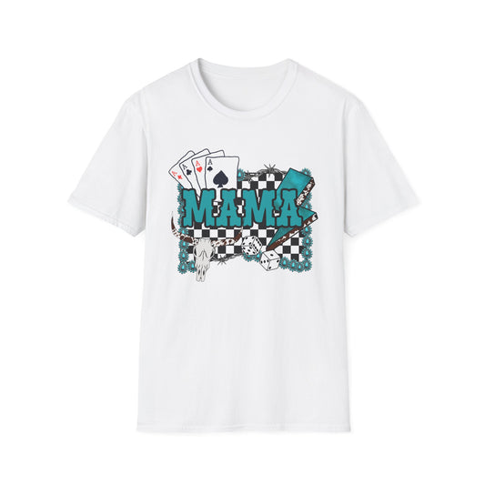 MAMA POKER CHECKERBOARD TEE