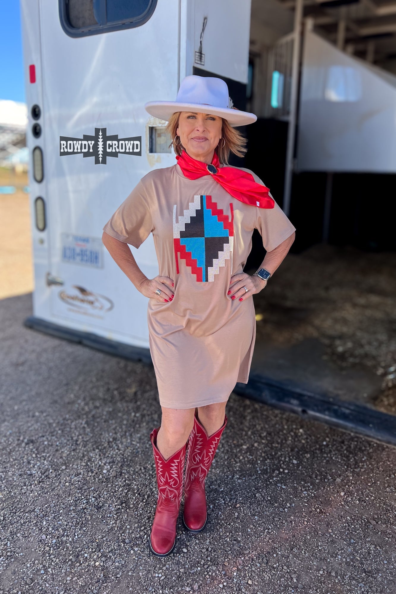 ALAMOSA AZTEC DRESS