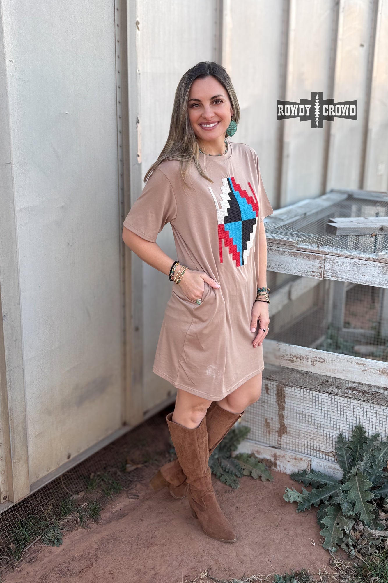 ALAMOSA AZTEC DRESS
